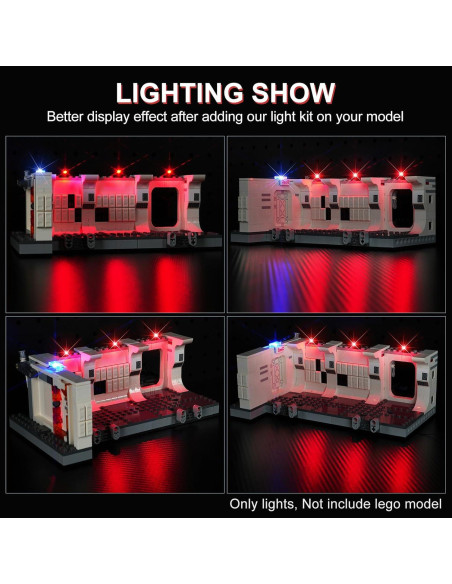 Kit de Iluminación LED DALDED para Lego Star Wars 75387