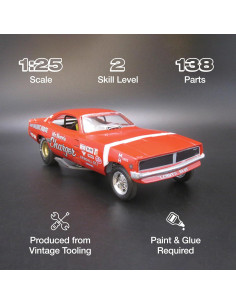 Kit de Modelo a Escala 1:25 Polar Lights 1969 Dodge Charger Sr. Norm 2