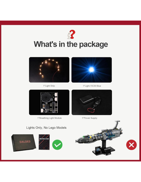 Kit de Iluminación LED DALDED para Lego Star Wars 75387