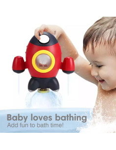 Juguete de Baño Cohete Espacial Liberty Imports 17.8x12.7cm 2