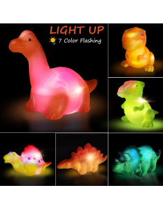 Juguetes de baño iluminados KIDPAPA - Dinosaurios flotantes 2