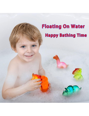 Juguetes de baño iluminados KIDPAPA - Dinosaurios flotantes