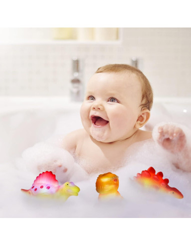 Juguetes de baño iluminados KIDPAPA - Dinosaurios flotantes