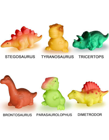 Juguetes de baño iluminados KIDPAPA - Dinosaurios flotantes