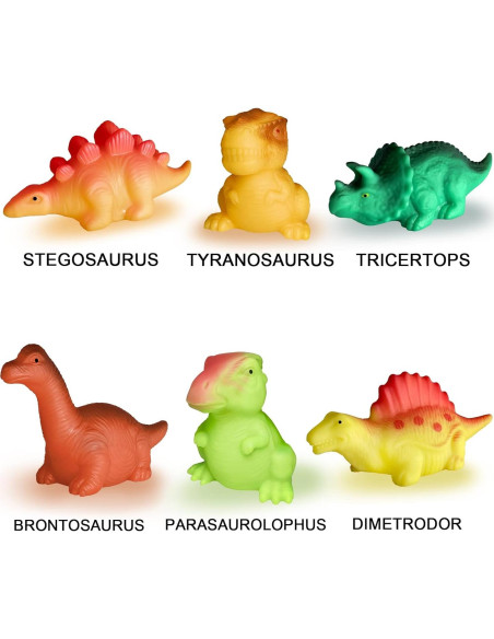 Juguetes de baño iluminados KIDPAPA - Dinosaurios flotantes
