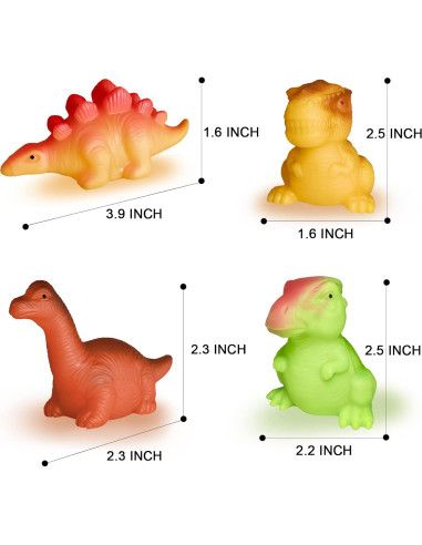 Juguetes de baño iluminados KIDPAPA - Dinosaurios flotantes