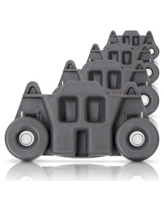 Rueda de estante lavavajillas BlueStars W10195416 - Paquete 4