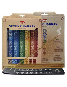 Paquete de Regalo de 7 Chakras Trumiri - 140 Varitas de Incienso