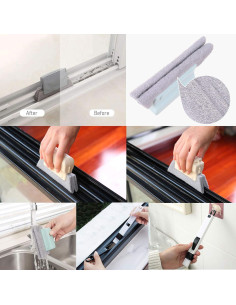 Limpiador de Rieles de Ventana Bestylez 5 Piezas Multicolor 2