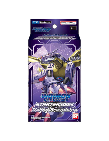 Juego de Cartas Digimon Mazo Inicial Lobo de la Amistad ST16