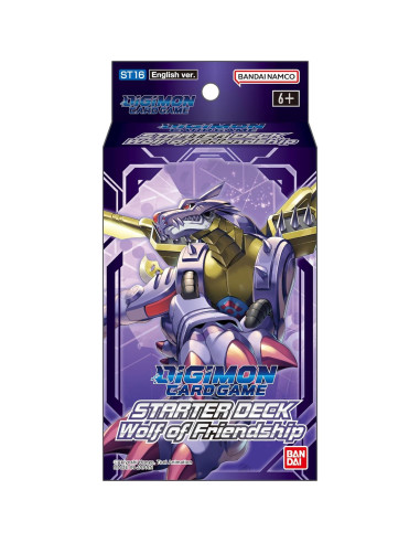 Juego de Cartas Digimon Mazo Inicial Lobo de la Amistad ST16