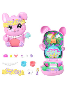 Muñecas Polly Pocket Compacto Fiesta de Té Conejito con Accesorios