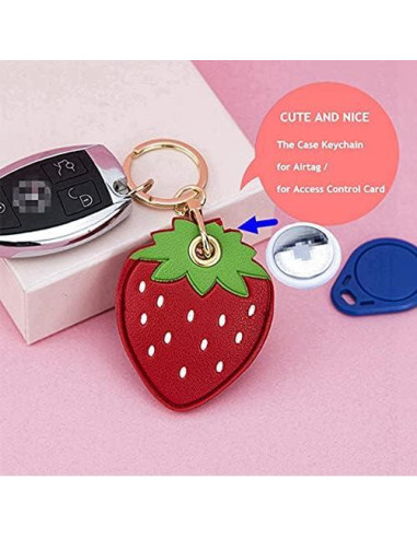 Paquete 2 Fundas Protectores Tomcrazy Fresa y Limón para Airtag