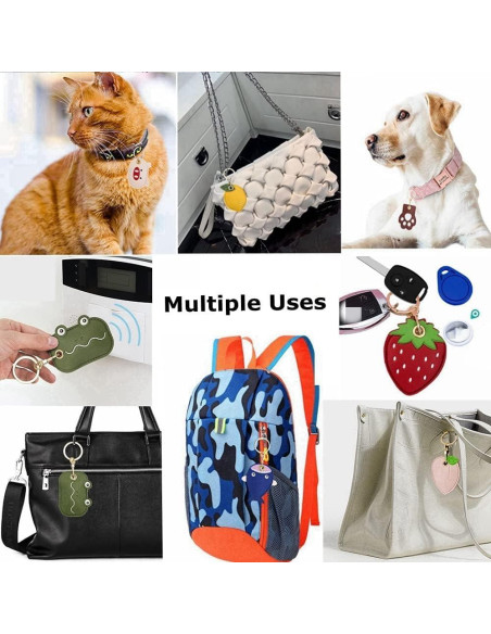 Paquete 2 Fundas Protectores Tomcrazy Fresa y Limón para Airtag