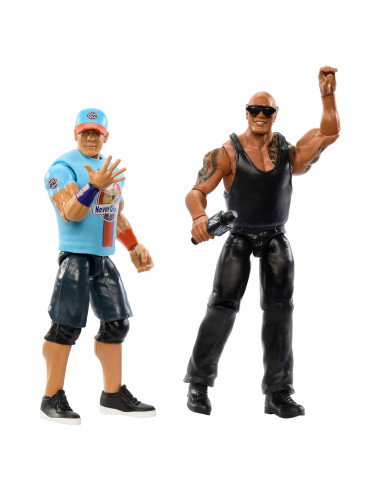 Figuras de Acción WWE Mattel 2-Pack The Rock vs John Cena