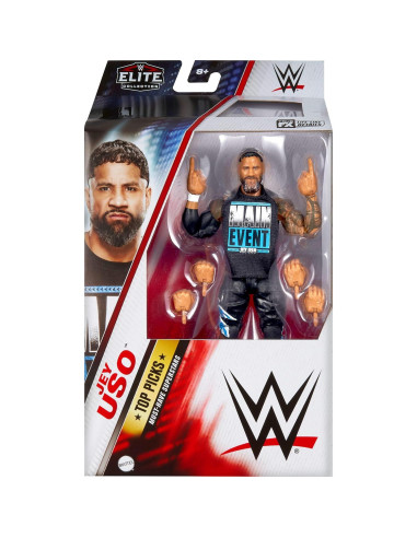 Figura de Acción WWE Elite Jey Uso 15.24 cm Mattel con Accesorios