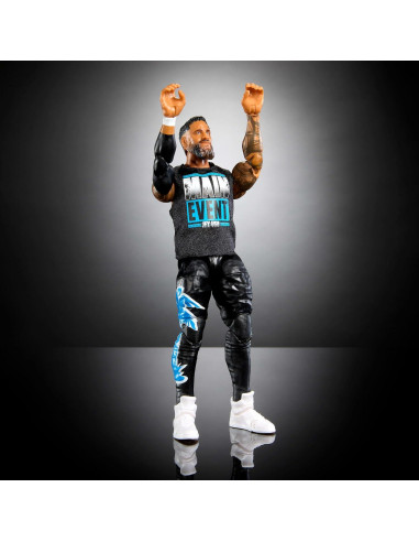 Figura de Acción WWE Elite Jey Uso 15.24 cm Mattel con Accesorios