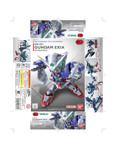 Figura de acción Bandai Hobby Gundam Exia 20.32 cm Multicolor