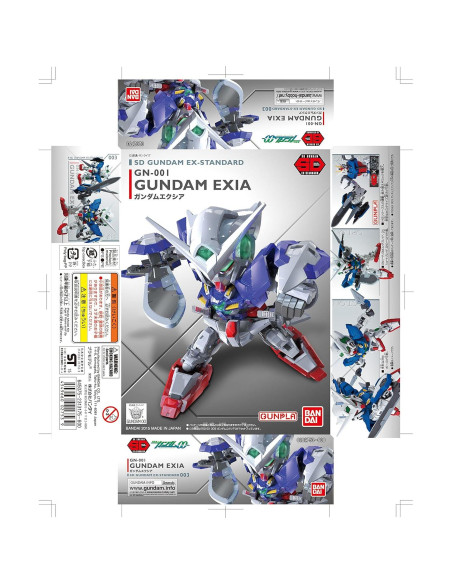 Figura de acción Bandai Hobby Gundam Exia 20.32 cm Multicolor