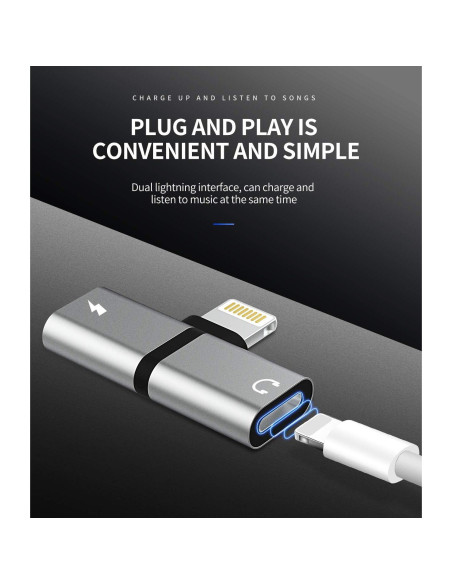 Adaptador Lightning a Audio Zoyuzan 4 en 1 para iPhone