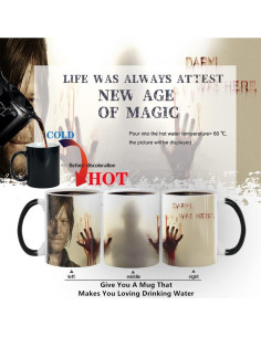 Taza de Cerámica Cambiante Daryl Dixon The Walking Dead 311ml 2