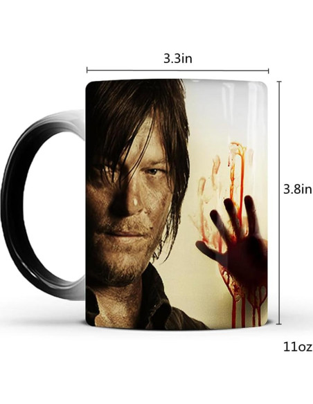 Taza de Cerámica Cambiante Daryl Dixon The Walking Dead 311ml