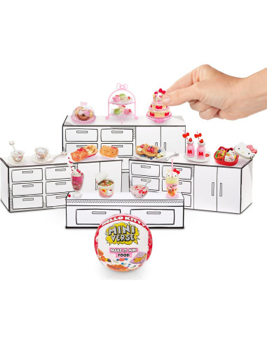 Hacerlo Mini Comida Hello Kitty - 2 Paquetes Sorpresa