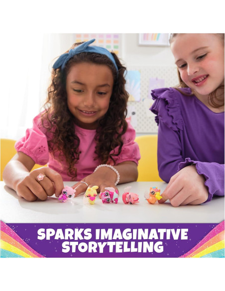 Hatchimals Alive Cartón de Huevo Splash Arcoíris con 5 Figuras