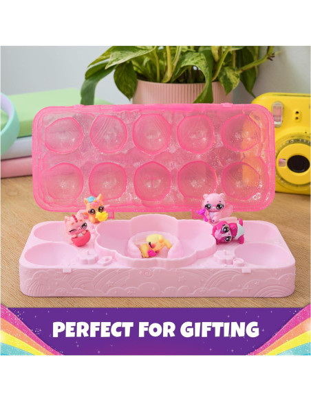 Hatchimals Alive Cartón de Huevo Splash Arcoíris con 5 Figuras