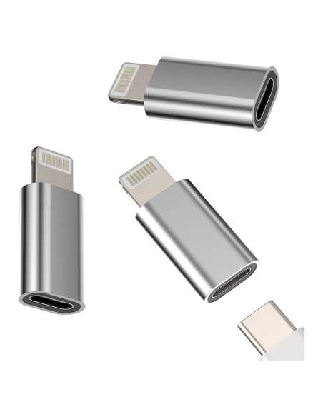Adaptador USB C a Lightning HOYULLI 3 paquetes MFi