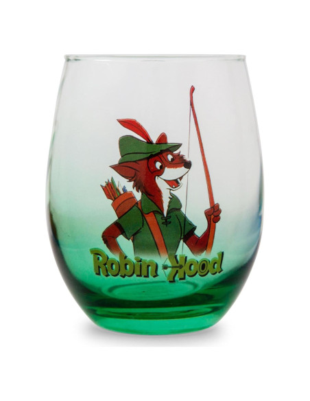 Vaso de vino sin tallo Disney Robin Hood 591 ml verde