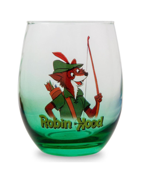 Vaso de vino sin tallo Disney Robin Hood 591 ml verde