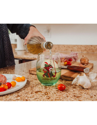 Vaso de vino sin tallo Disney Robin Hood 591 ml verde