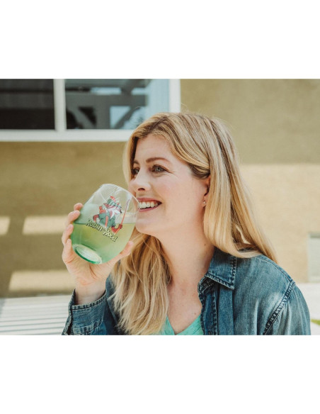 Vaso de vino sin tallo Disney Robin Hood 591 ml verde