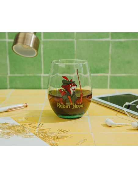 Vaso de vino sin tallo Disney Robin Hood 591 ml verde