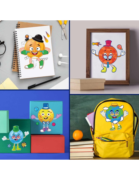 27 Hojas de Stickers Espaciales DUJAA para Niños - Sistema Solar