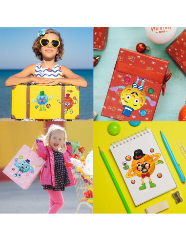 27 Hojas de Stickers Espaciales DUJAA para Niños - Sistema Solar