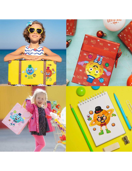 27 Hojas de Stickers Espaciales DUJAA para Niños - Sistema Solar