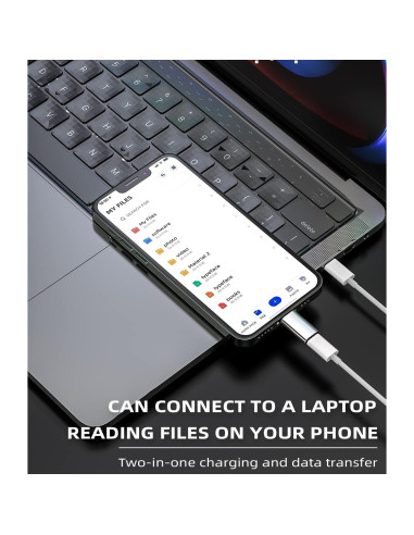 Adaptador USB C a Lightning HOYULLI 3 paquetes MFi