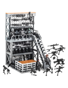 Juego de Bloques de Construcción Militar ELEFOCUS con 6 Figuras
