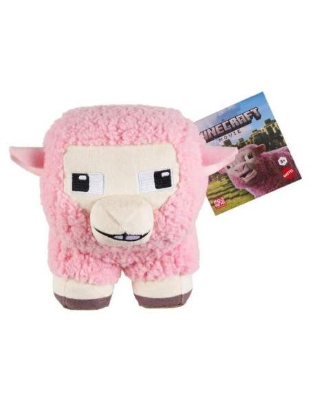 Peluche Minecraft Oveja Rosa 20 cm Mattel - Muñeca Suave