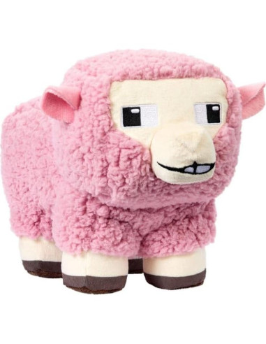 Peluche Minecraft Oveja Rosa 20 cm Mattel - Muñeca Suave