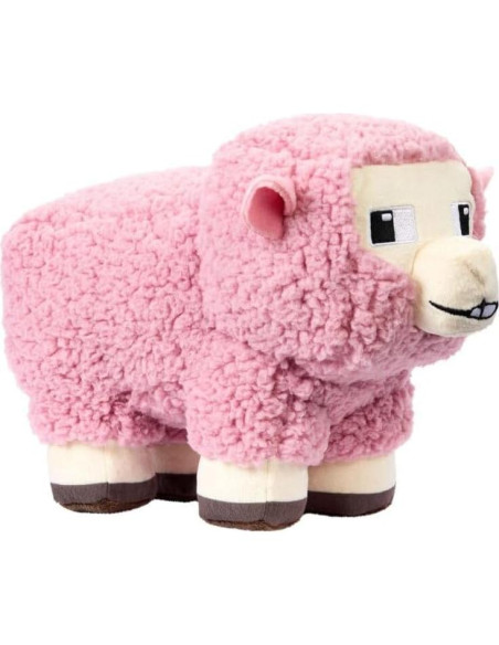 Peluche Minecraft Oveja Rosa 20 cm Mattel - Muñeca Suave