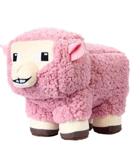 Peluche Minecraft Oveja Rosa 20 cm Mattel - Muñeca Suave