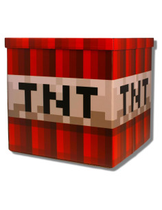 Caja de Almacenamiento Plegable FiestaSofá 35x35cm Bloque TNT