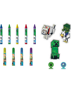 Juego de Arte Minecraft para Niños - 17 Piezas con Stickers 2