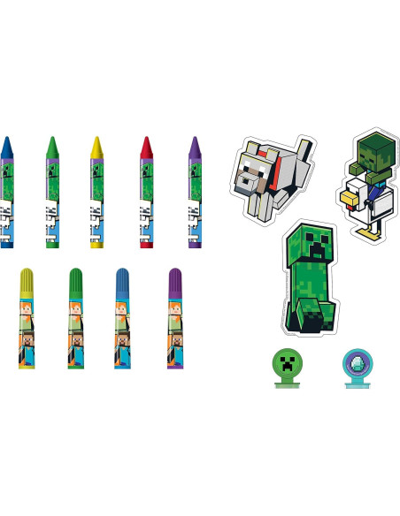 Juego de Arte Minecraft para Niños - 17 Piezas con Stickers