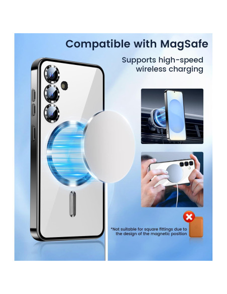 Funda Slim para Samsung Galaxy S25 con MagSafe y Protector de Lente Funda Slim para Samsung Galaxy S25 con MagSafe y Protector de Lente