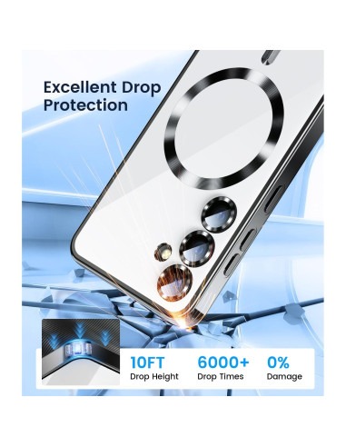 Funda Slim para Samsung Galaxy S25 con MagSafe y Protector de Lente