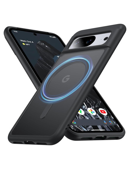 Funda Magnética Google Pixel 8 FNDMIL Antideslizante Negra Funda Magnética Google Pixel 8 FNDMIL Antideslizante Negra